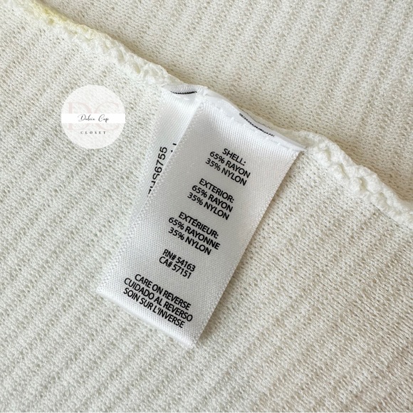 CALVIN KLEIN Knit Bell Sleeve Tunic Top Sz S - Picture 5 of 5